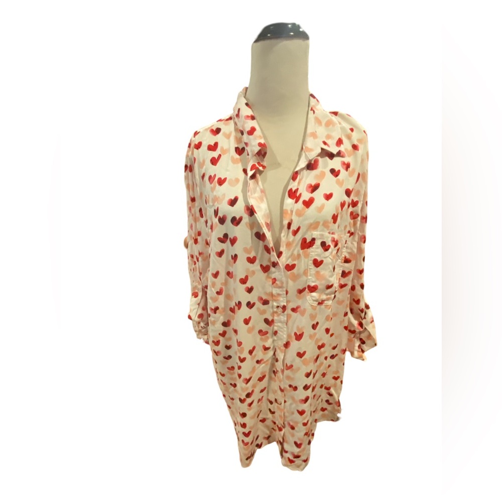 NWT Velvet Heart ❤️🩷 Button Down Shirt — Size 2X